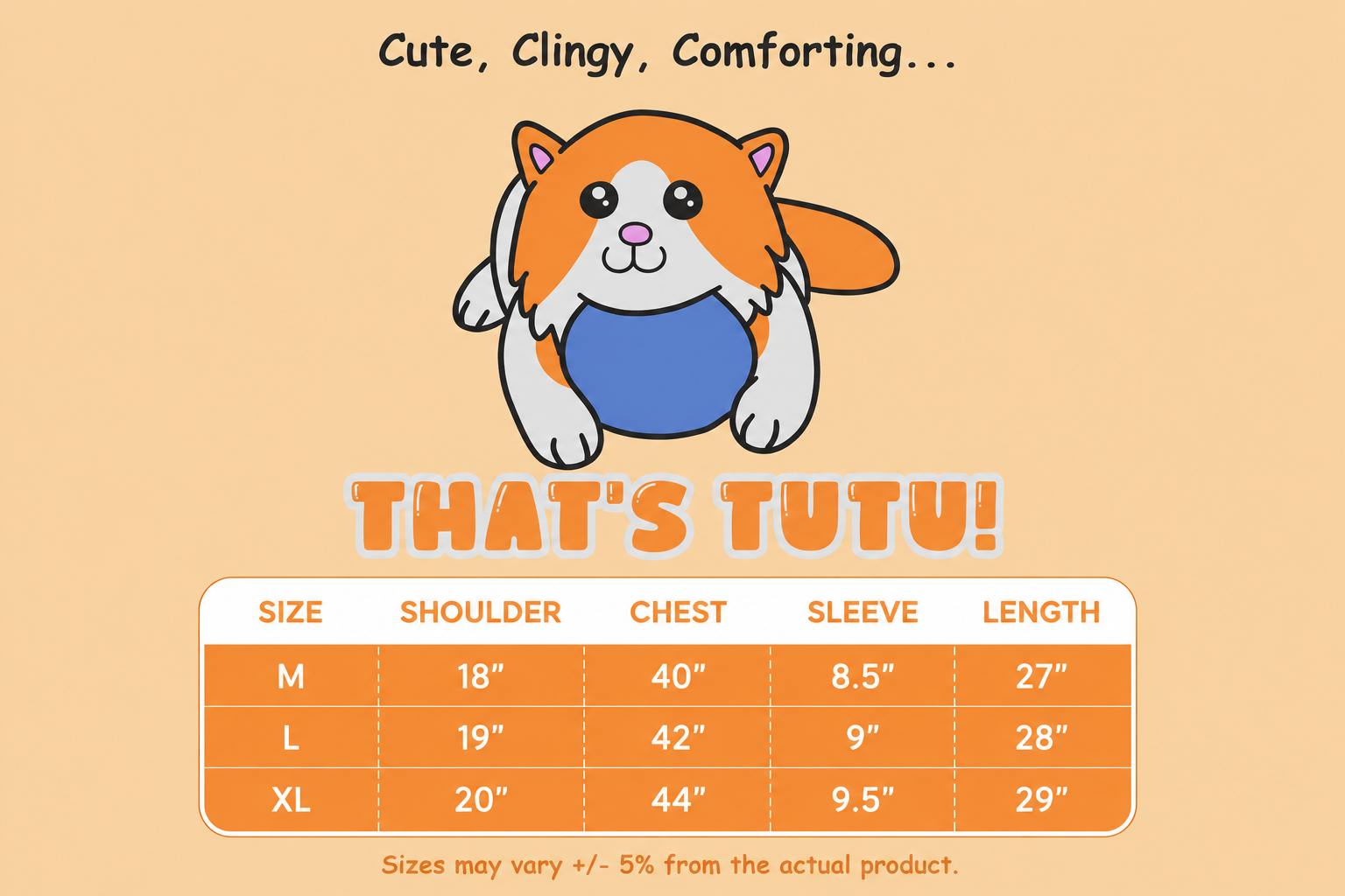 Size chart polo